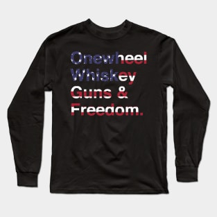 Onewheel Whiskey Guns & Freedom One Wheel Long Sleeve T-Shirt